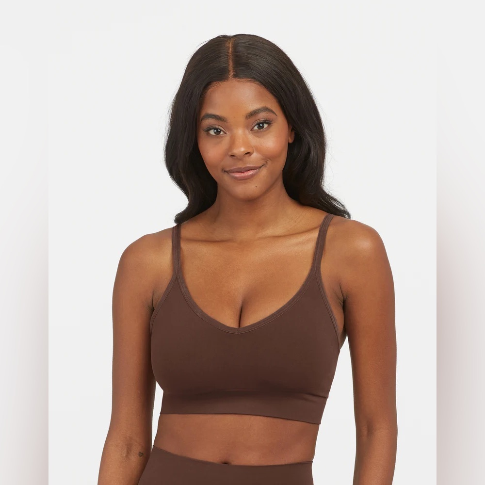 Spanx EcoCare Seamless Shaping Longline Bralette, L